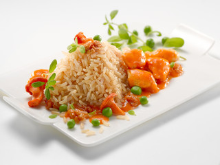 Fototapeta danie z ryżem obraz