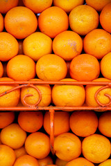 stacked oranges