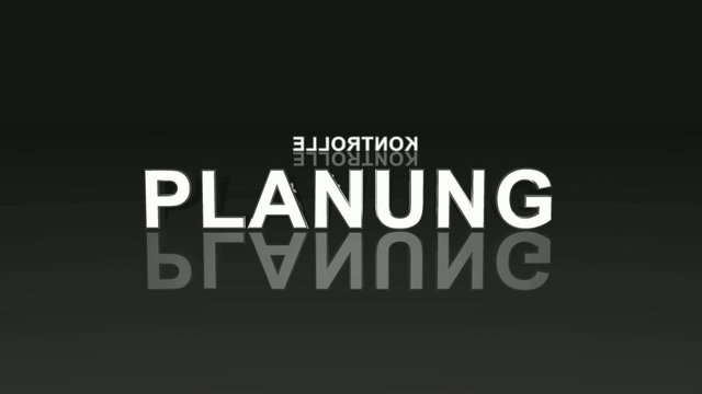 Text Rotation - Analyse Planung Durchf&uuml;hrung Kontrolle Grau 1