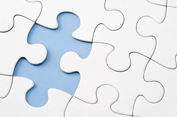 1ピース欠けたジグソーパズル