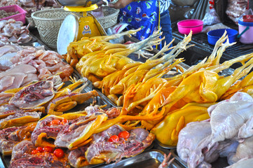 Geflügelmarkt in Asien