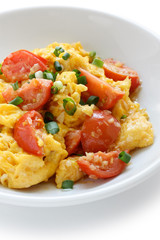 scrambled eggs with tomatoes, chinese food