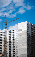 Fototapeta na wymiar construction of residential buildings