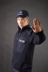 Obraz premium Polizei in Uniform