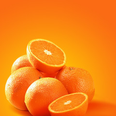 fresh orange fruits design