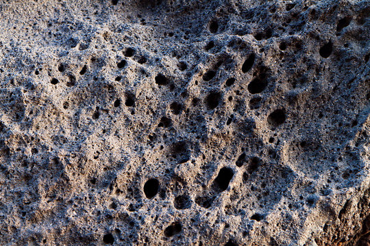 Volcanic stone made of lava at Santorini island