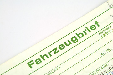 Fahrzeugbrief