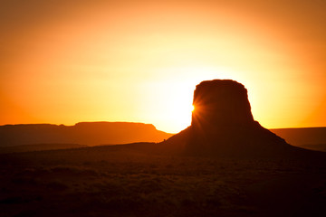 Fototapeta na wymiar Monument Valley Sunset