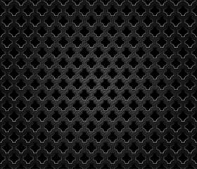 Abstract perforated metal dark background