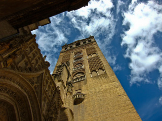 Giralda viewed from below