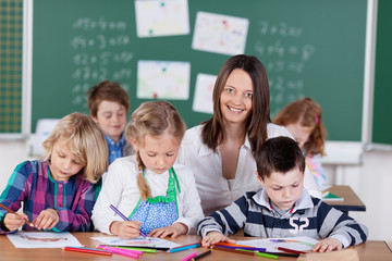 lehrerin in der grundschule