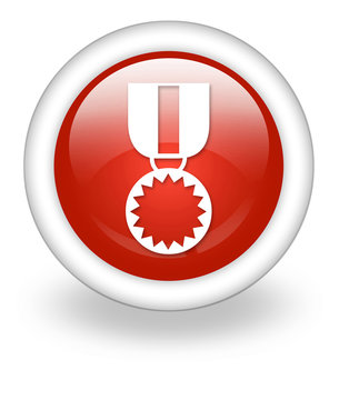 Light Red Icon "Award Medal"