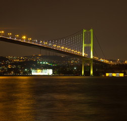 Fototapeta na wymiar Bosphorus Bridge at the night