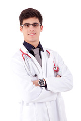 Young doctor posing