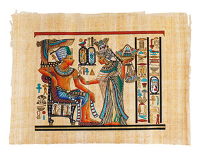 Modern Egyptian parchment copy - obrazy, fototapety, plakaty