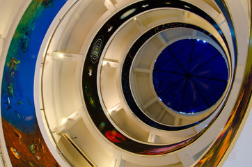 Naklejka premium Spiral staircase
