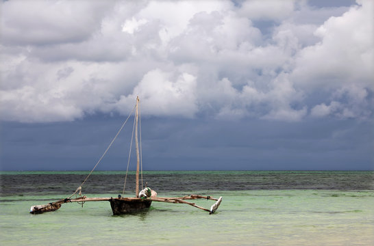 Dhow boat, Zanzibar