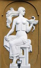 Goddess Gig (in ancient Greek mythology she gives to people's he