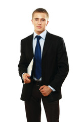 Closeup portrait of a successful businessman