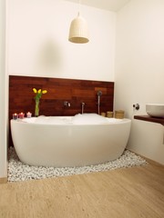 Naklejka na ściany i meble Luxury modern bathroom