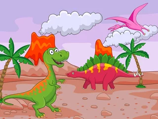 Abwaschbare Fototapete Dinosaurier Dinosaurier-Cartoon