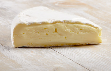 Cheese on a wooden table