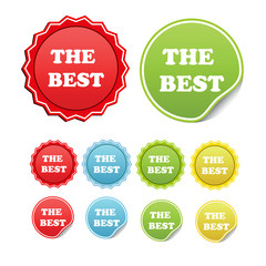 Vector set of stickers