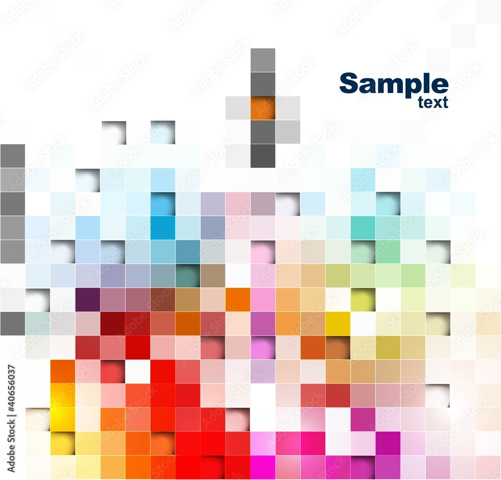 Poster abstract colorful mosaic background vector