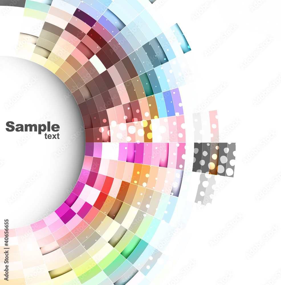 Canvas Prints abstract technology bright colorful vector