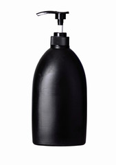 plastic bottle with washing liquid isolated