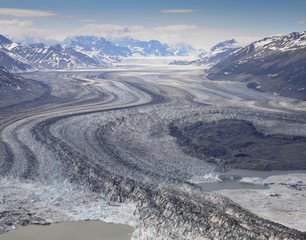 Gletscher, St Elias Range, Kanada