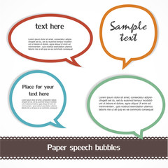 Speech bubbles