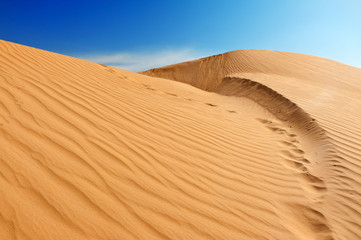 Sand dunes in Sahara