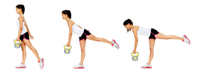 Kettlebell dumbell exercise