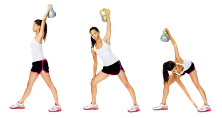 Kettlebell dumbell exercise