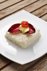 vegetarian rice cake