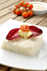 vegetarian rice cake