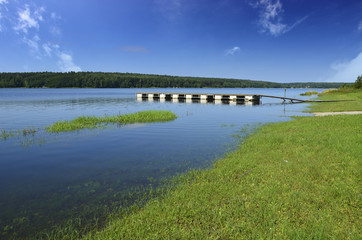 Wooden platrform on Chancza lake