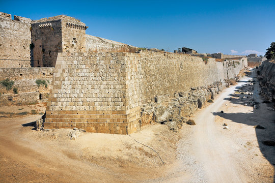 Ancient walls -  Rhodes Island