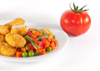 Chicken with side-dish