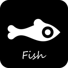 Fish - vector icon