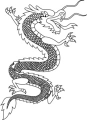 Chinese dragon tattoo