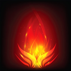 Phoenix in fire