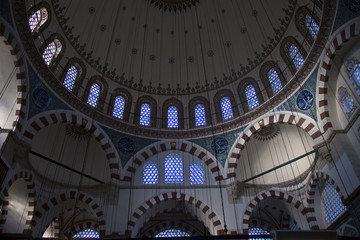 Cupola of Rustem Pasa mosque in Istanbul, Turkey