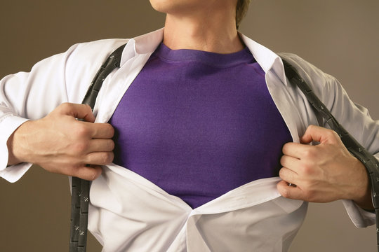 Superhero businessman