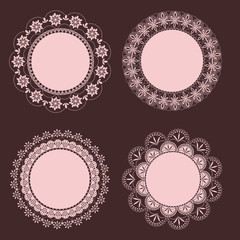 set_frame_floral_vintage
