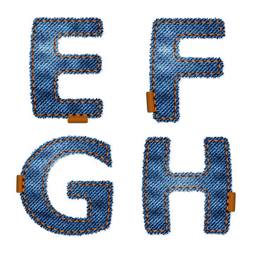 Denim Letters