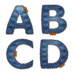 Jeans alphabet