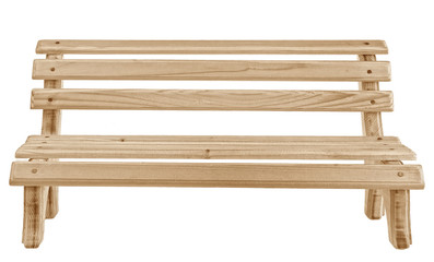 Wooden bench