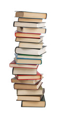The high stack of books